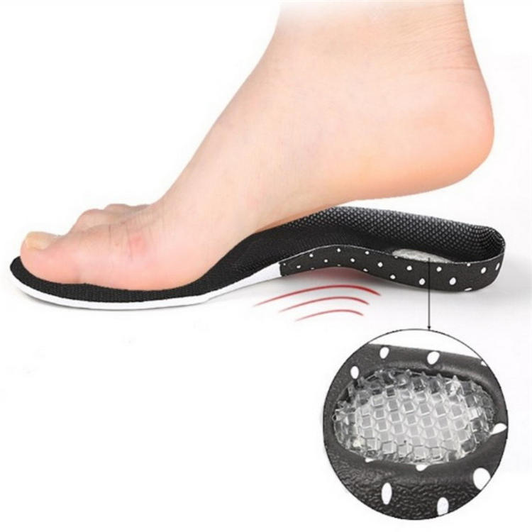FM-01 Sports Insoles Arch Supports Orthotics Inserts For Running And Sport Shoes ,Latex Honeycomb U-Shaped Heel Can Absorb Shock And Relieve Foot