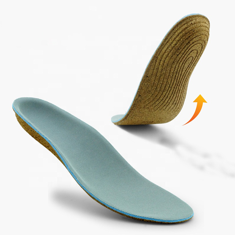 FM-602 Natural Cork Breathable Custom High Quality Eco-friendly Cork Orthotic Insole