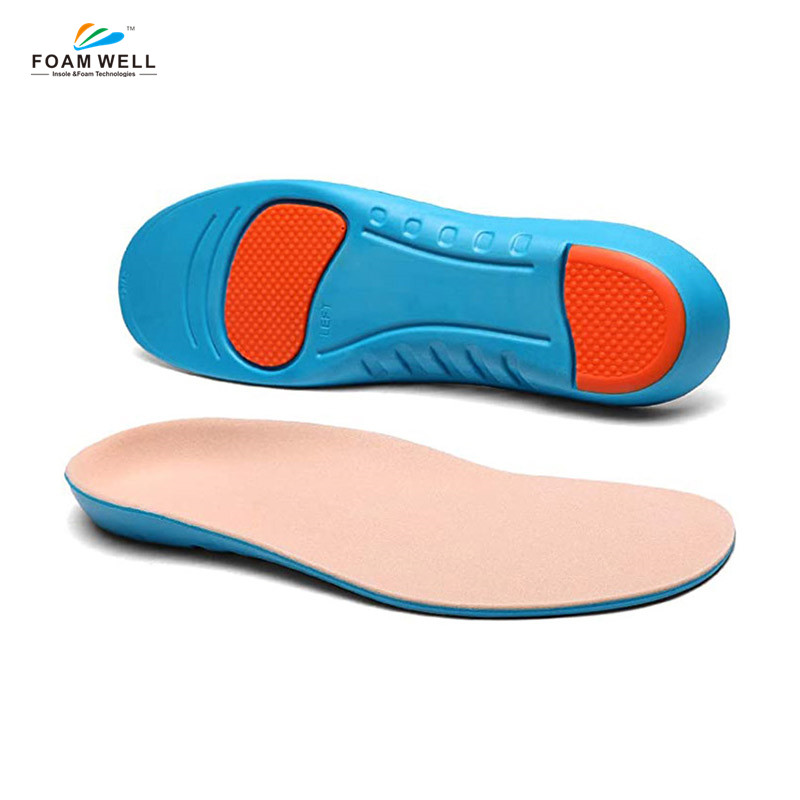 FM-402 Insoles for Men & Women - Medical Grade Diabetic Shoe Inserts for Flat Feet, Comfortable Arch Support for Plantar Fasciitis Inserts