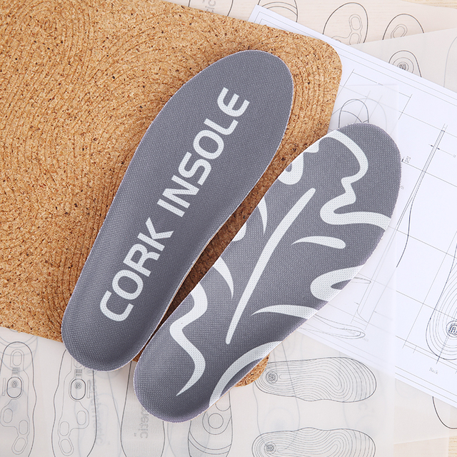FM-601 Anti Fatigue Cork Insoles Wholesale High Quality Breathable Deodorization Arch Support Orthotic Insole of Shoes