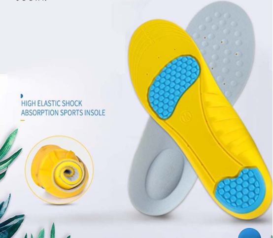 FM-165 High Elastic Shock Absorption Breathable Sports Insole PU Insole 