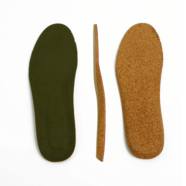 Cork Insole Natural Deodorization Customizable Cork Light Breathable Insole