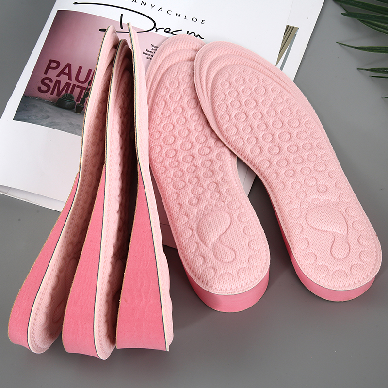 FM-405 Memory Foam Increase Height Hidden Breathable Woman Insole For High Heels 